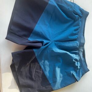 Blue and Black Athletic Shorts